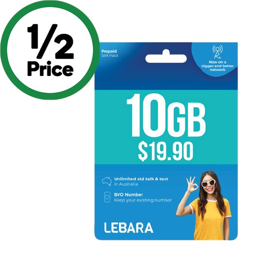 Lebara $19.90 Starter Pack€