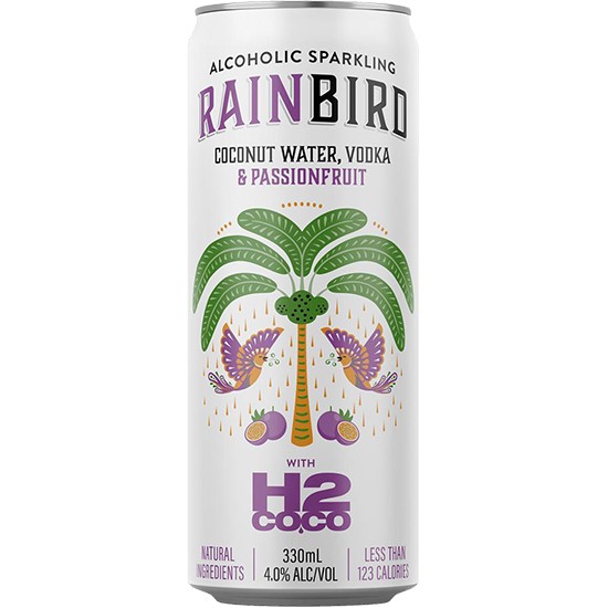 Rainbird Vodka Coconut & Passionfruit 4% Can 330mL