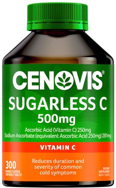 Cenovis Sugarless Vitamin C 500mg 300 Chewable Tablets
