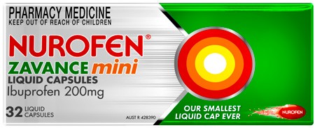NEW Nurofen Zavance Mini Liquid Capsules 32 Pack