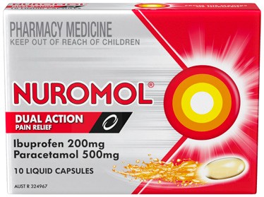 Nuromol Dual Action Pain Relief 10 Liquid Capsules