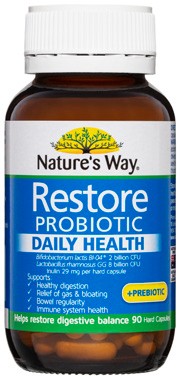 Nature’s Way Restore Probiotic Daily Health 90 Capsules