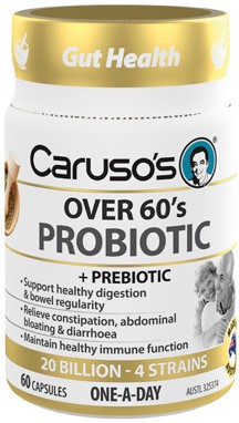 Caruso’s Over 60’s Probiotic + Prebiotic 60 Capsules