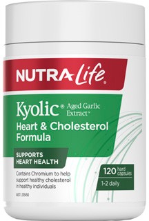 Nutra-Life Kyolic Aged Garlic Extract Heart & Cholesterol Formula 120 Capsules