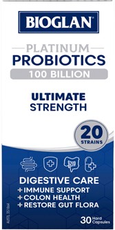 Bioglan Platinum Probiotics 100 Billion 30 Capsules