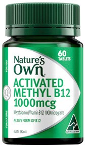 Nature’s Own Activated Methyl B12 1000mcg 60 Tablets