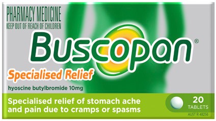 Buscopan 10mg 20 Tablets