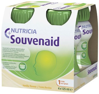 Souvenaid Ready to Drink Vanilla Flavour 4 x 125mL