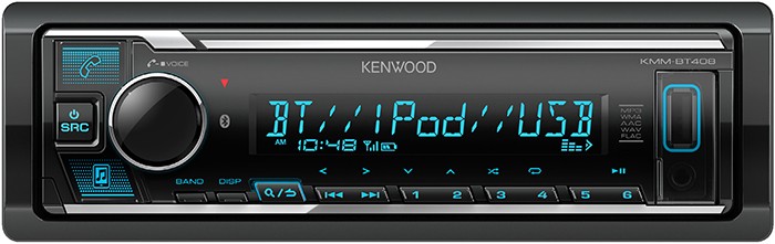 Kenwood 1DIN 200W Dual Bluetooth Media Receiver