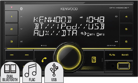 Kenwood 2DIN Digital Media Bluetooth Receiver