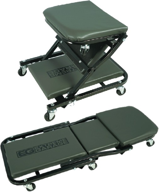 Extreme Garage 2 in 1 Foldable Garage Creeper and Mechanics Seat