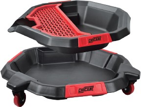 Chicane 8L Oil Drain Pan on Wheels
