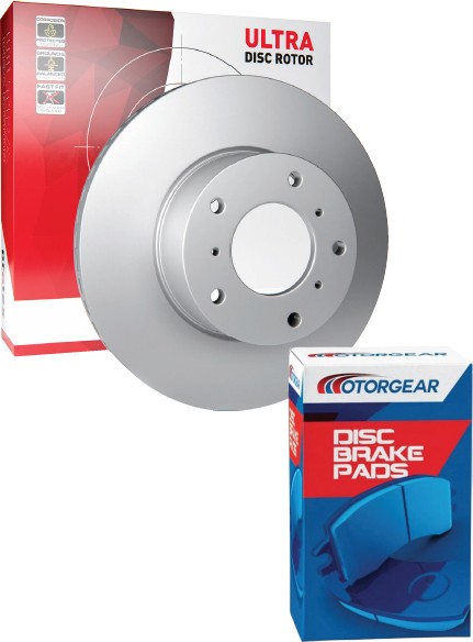 Protex Ultra Disc Brake Rotor & Motorgear Brake Pads