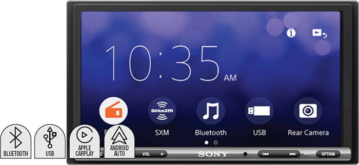 Sony 6.9” 220W AV Carplay Android Auto Receiver