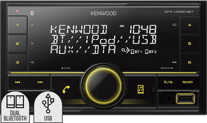 Kenwood 2Din Digital Media Bluetooth Receiver
