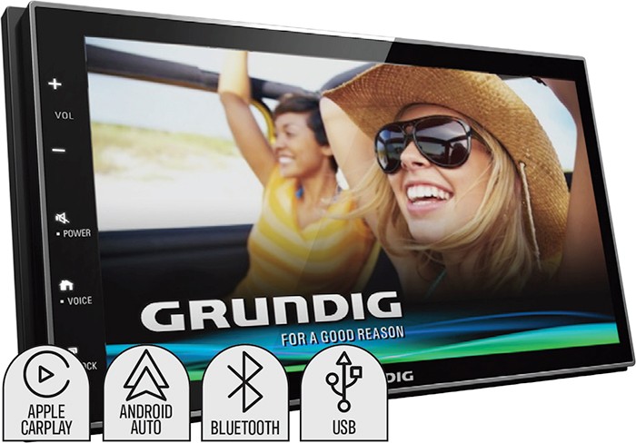 Grundig 6.8” Head Unit W/Apple Carplay & Android Auto