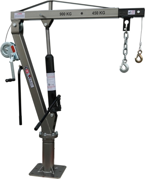 Extreme Garage Swivel Ute Crane with Winch 900KG