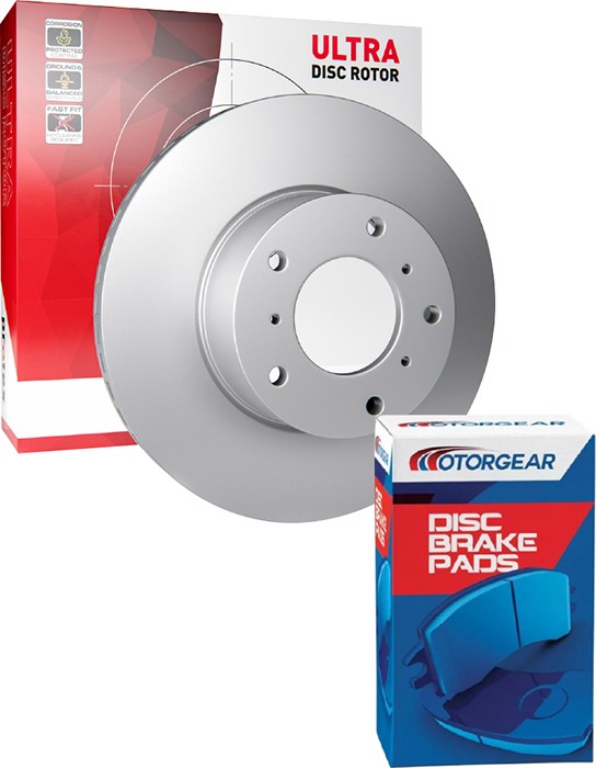Protex Ultra Disc Brake Rotor & Motorgear Brake Pads
