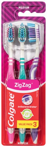 Colgate Zig Zag Soft or Medium Toothbrush 3 Pack, Optic White Toothpaste 100‑140g or Sensitive Toothpaste 110g Selected Varieties*