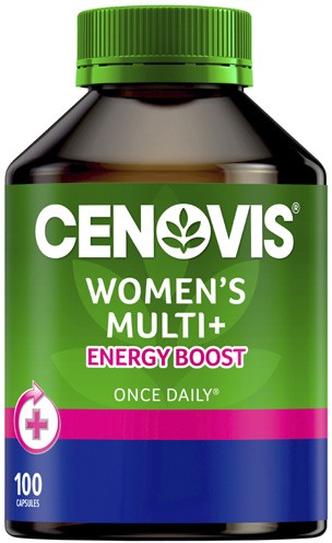 Cenovis Women's Multi+ Energy Boost Capsules 100 Pack^