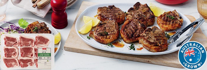 Coles Australian Lamb Loin Chops