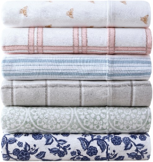 Heritage Printed Cotton Flannelette Sheet Set#