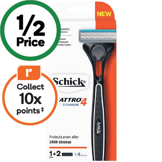 Schick Men’s Quattro Titanium Razor Kit