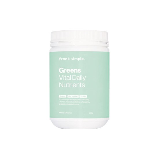 Frank Simple Greens Vital Daily Nutrients Mango & Papaya 450gΔ