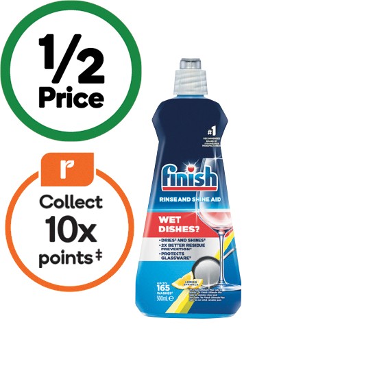 Finish Rinse & Shine Dishwasher Aid 500ml