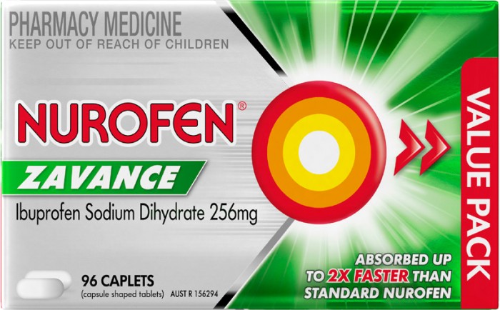 Nurofen Zavance 96 Caplets Pack^