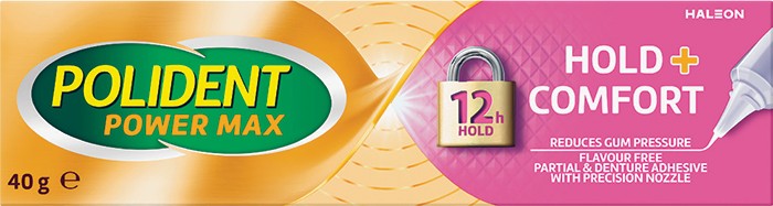 Polident Hold + Comfort Denture Adhesive Cream 40g