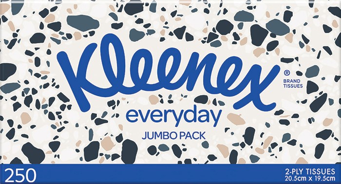 Kleenex Facial Tissues Jumbo 250 Pack