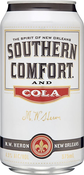 Southern Comfort & Cola Cans 375mL