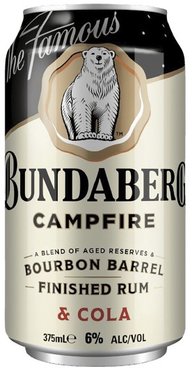 Bundaberg Campfire Bourbon Barrel Finished Rum & Cola 6% 10x375ml Can