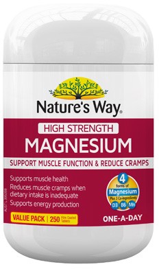 Nature's Way High Strength Magnesium Tablets 250 Pack