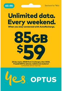 Optus $59 Prepaid SIM Starter Kit*