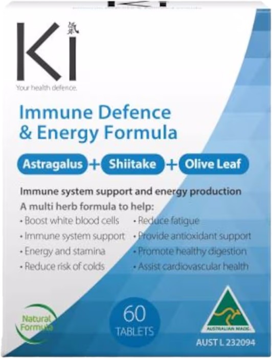 Ki Health Defence Immune Defence & Energy Formula 60 Tablets