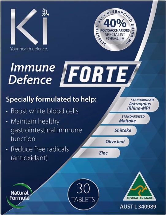 Ki Health Defence Immune Defence Forte Formula 30 Tablets