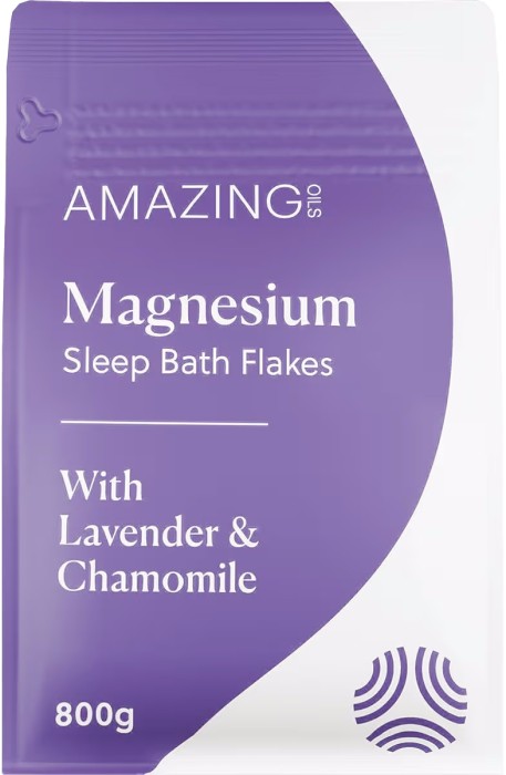 Amazing Oils Magnesium Sleep Bath Flakes Lavender & Chamomile 800g