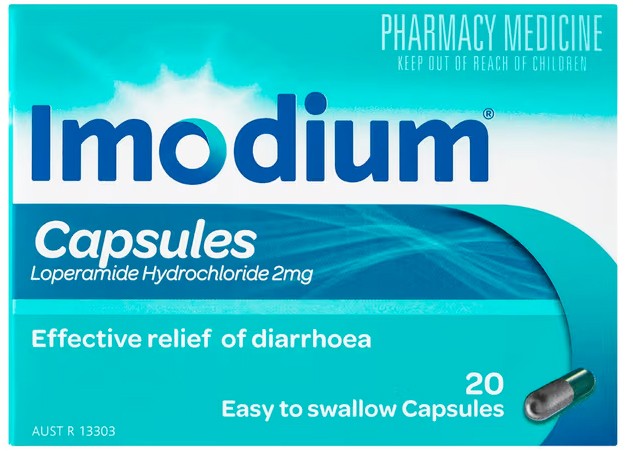 Imodium Capsules 2mg for Diarrhoea Relief 20 Capsules