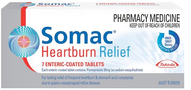 Somac Heartburn Relief 7 Tablets