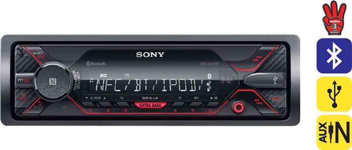 Sony Single Din Head Unit with Bluetooth