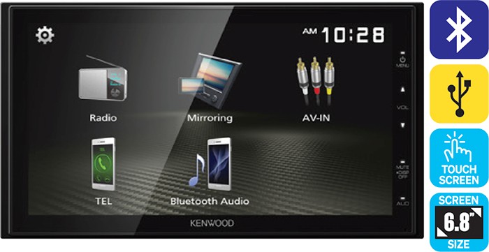 Kenwood Double Din Touchscreen Head Unit^