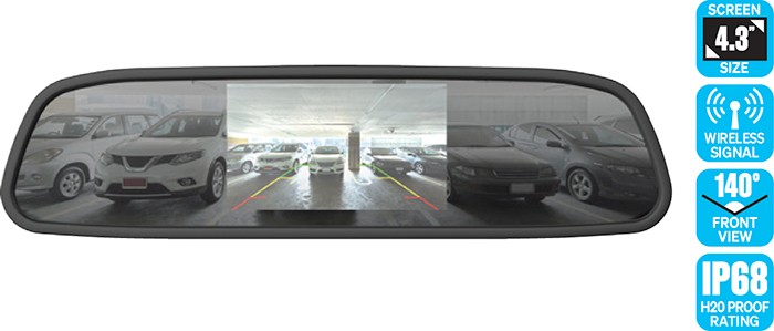 Nanocam+ 4.3” W/Less Reverse Mirror W/Cam^