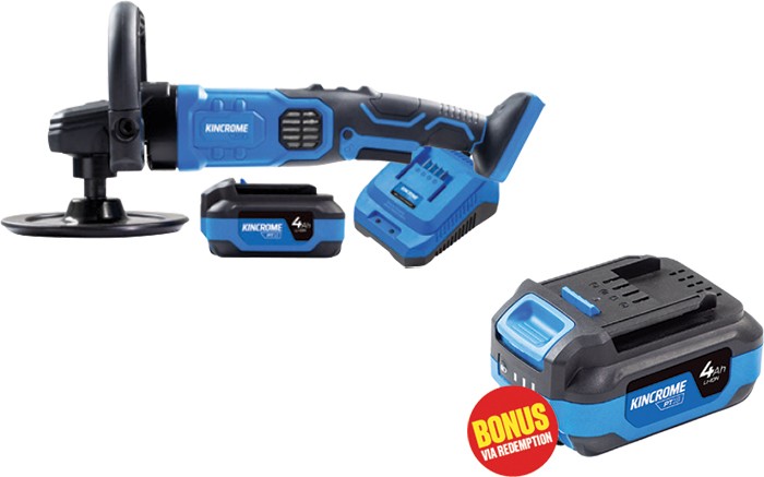 Kincrome 18V 180mm Polisher Kit