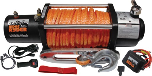 Ridge Ryder 12V 12,000lb Electric Winch