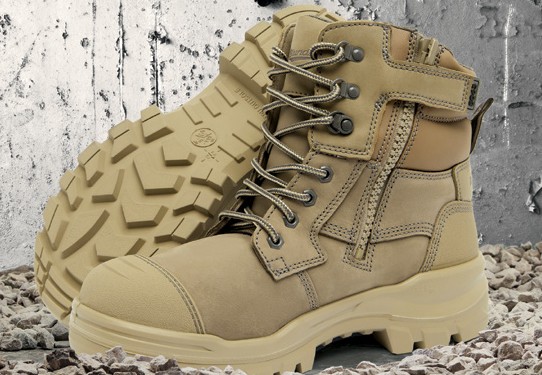 Blundstone RotoFlex® - Zip Sided Lace Up Safety Boots with Scuff Cap