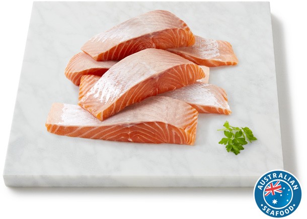 Coles Tasmanian Fresh Salmon Portions Skin Off