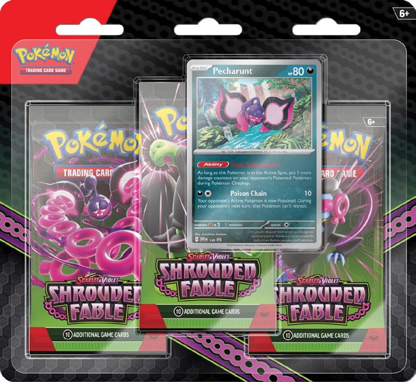 Pokemon TCG: Scarlet & Violet Shrouded Fable Blister 3 Pack*