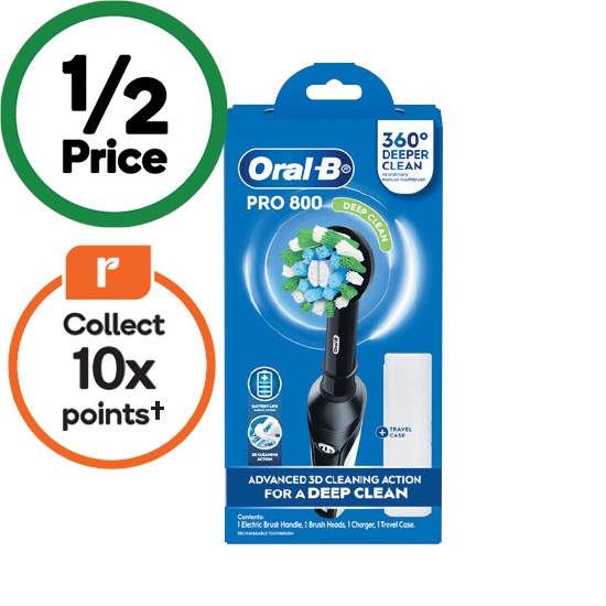 Oral-B Pro 800 Electric Toothbrush Cross Action